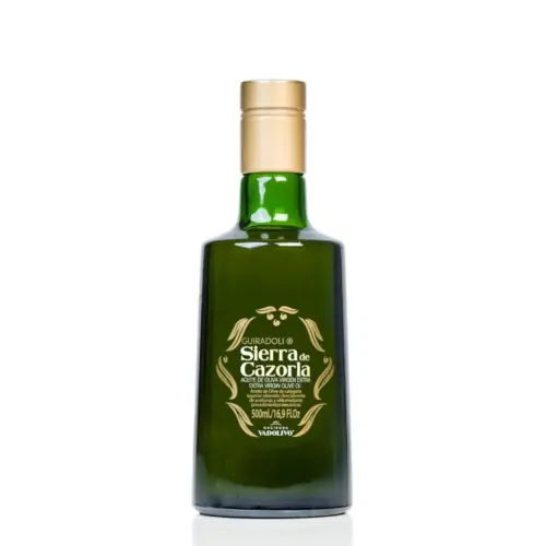 botella 500 ml de aceite de oliva virgen extra de jaen primera prensada Guiradoli