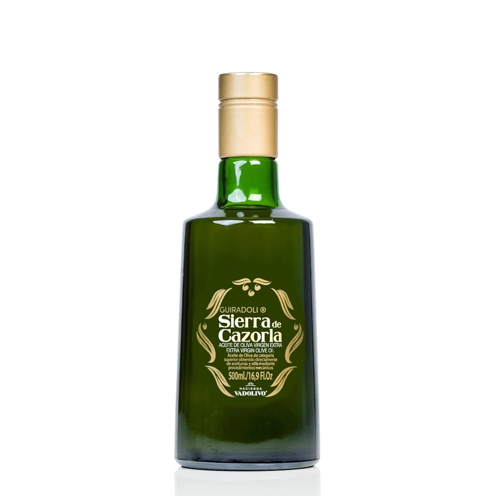 botella 500 ml de aceite de oliva virgen extra de jaen primera prensada Guiradoli