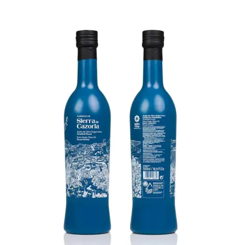 botella 500 ml de aceite de oliva virgen extra variedad picual de jaen Guiradoli